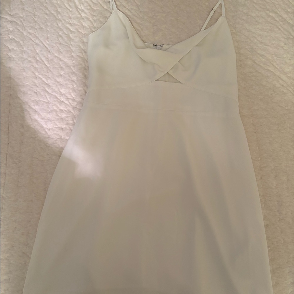 Abercrombie & Fitch White Sleeveless Dress